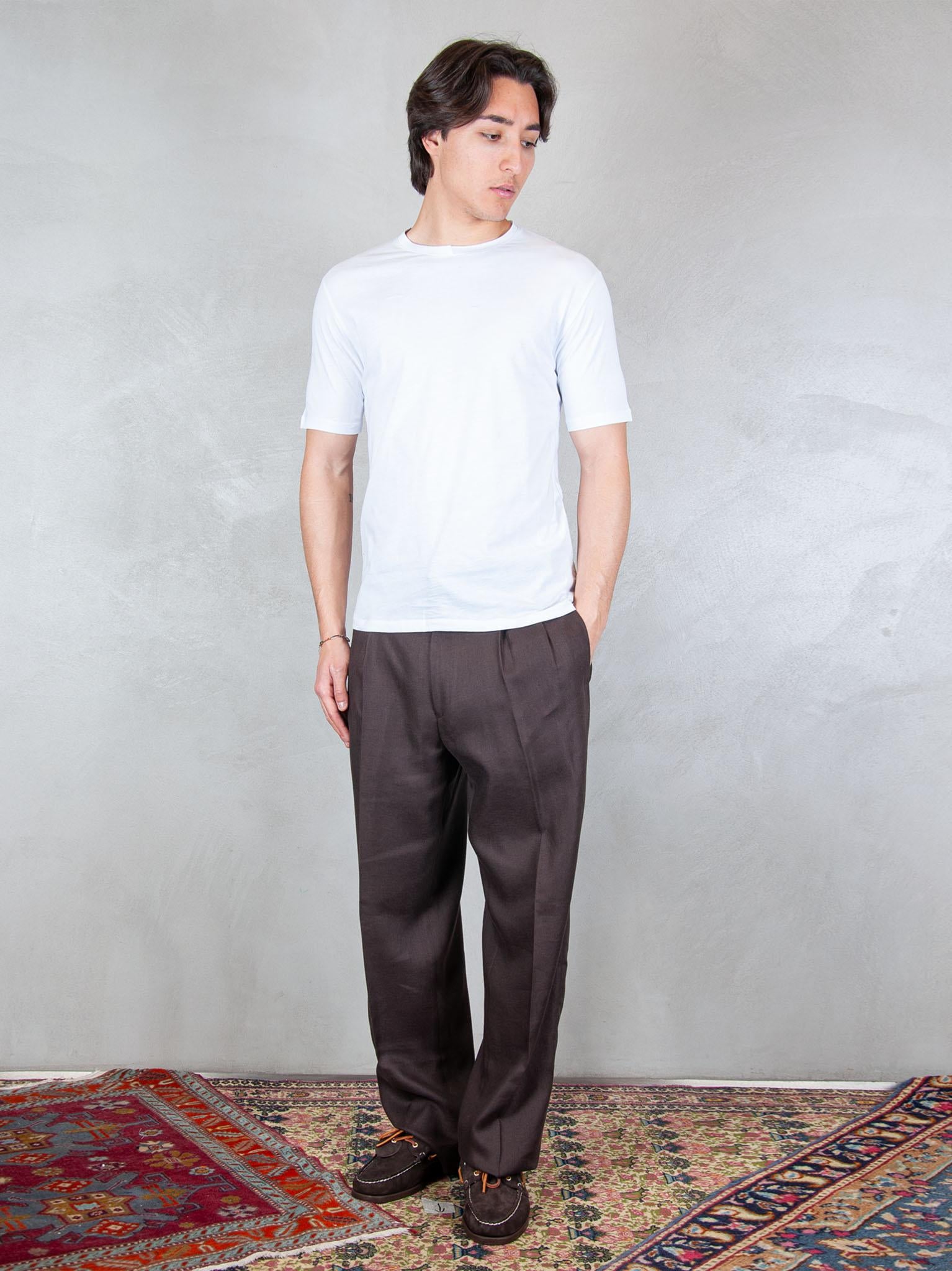Seinse Tshirt Doppio Collo Taglio Vivo TE3304 BIANCO Seinse 