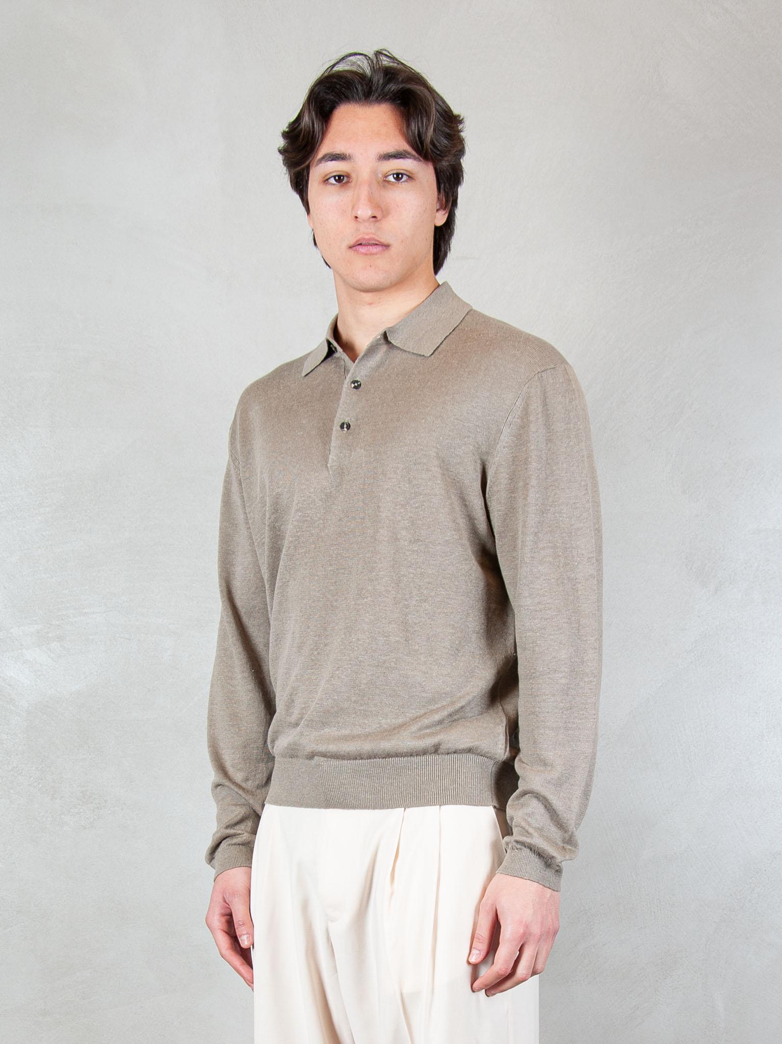 Diana Studio Maglia Polo Lino SIN01 455 Diana Studio 