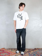 Parra T-shirt <BR/>End the loungechair 55160 WHITE Parra 