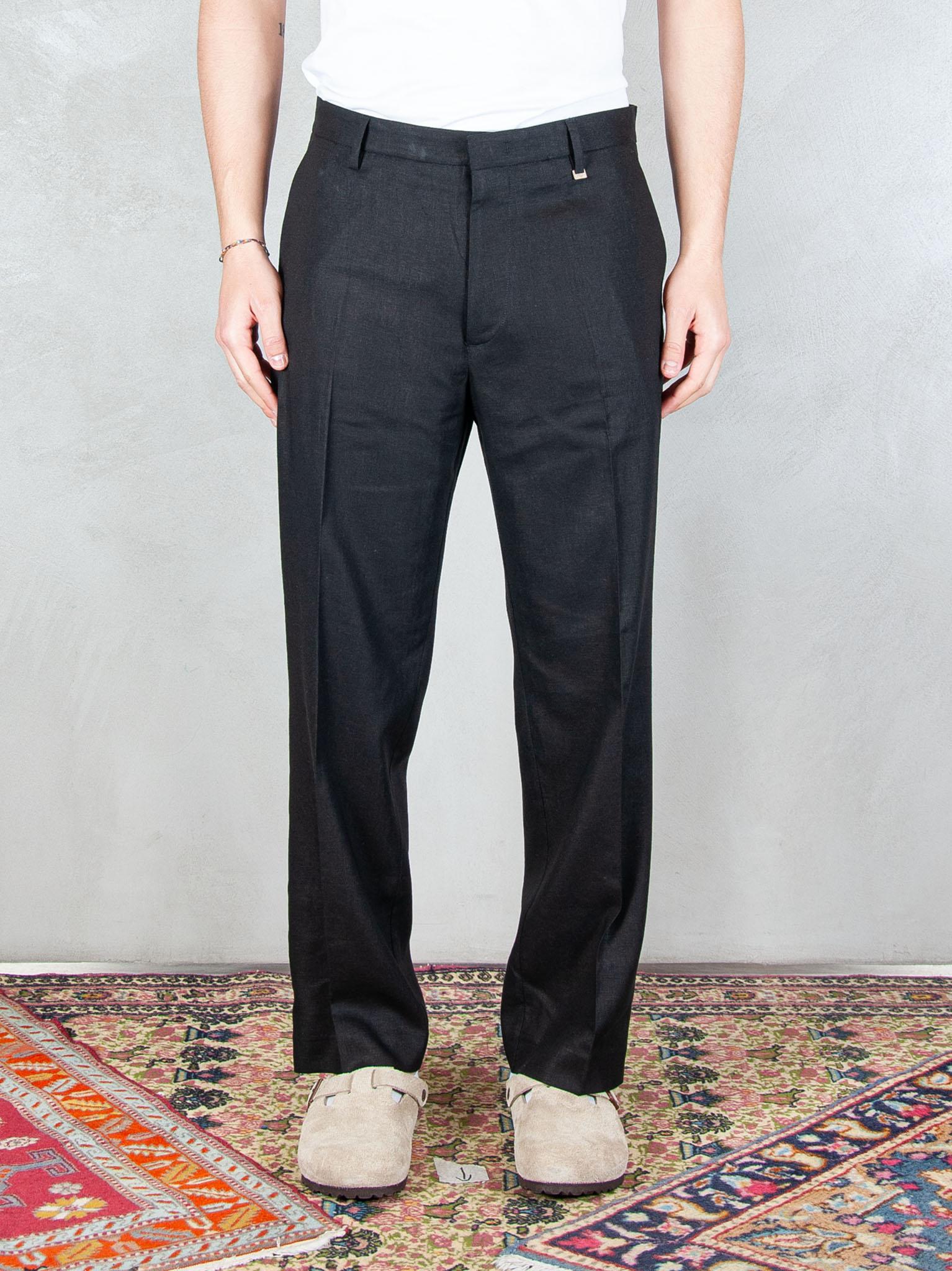 I'M Brian Pantalone Regular Lino PA3703 NERO I'm Brian 