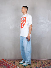 TTT T-Shirt <BR/>Heart tee 13TS010 WHITE TTT 