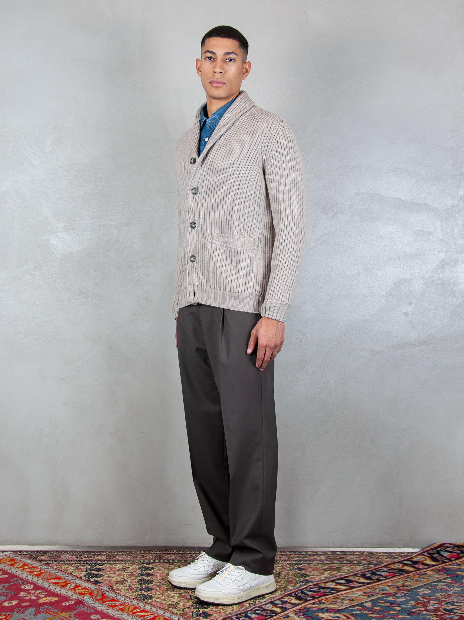 Luigi Gentile Maglia Cardigan Collo Sciallato LG1181 10 Luigi Gentile 