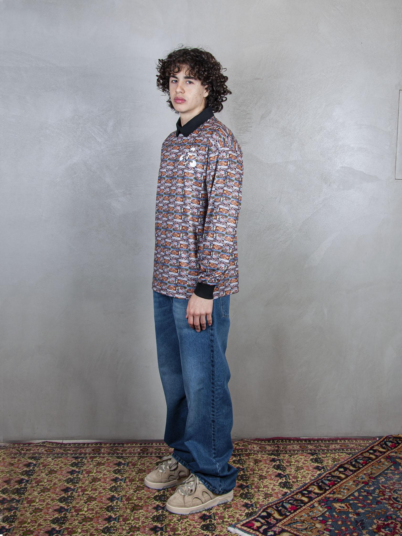 TTT Polo Therminal Football Shirt ls SHT002 ANIMAL PRINT TTT 