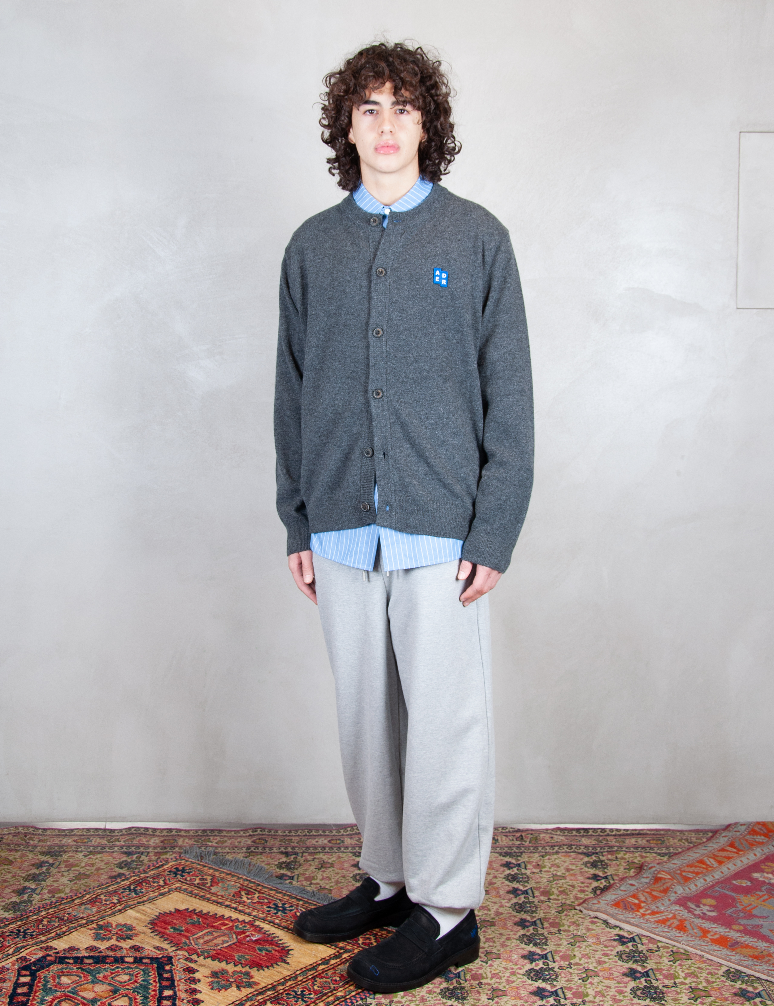 >Regular Cardigan BMSGFYKT0702 CC-CHARCOAL Ader Error 