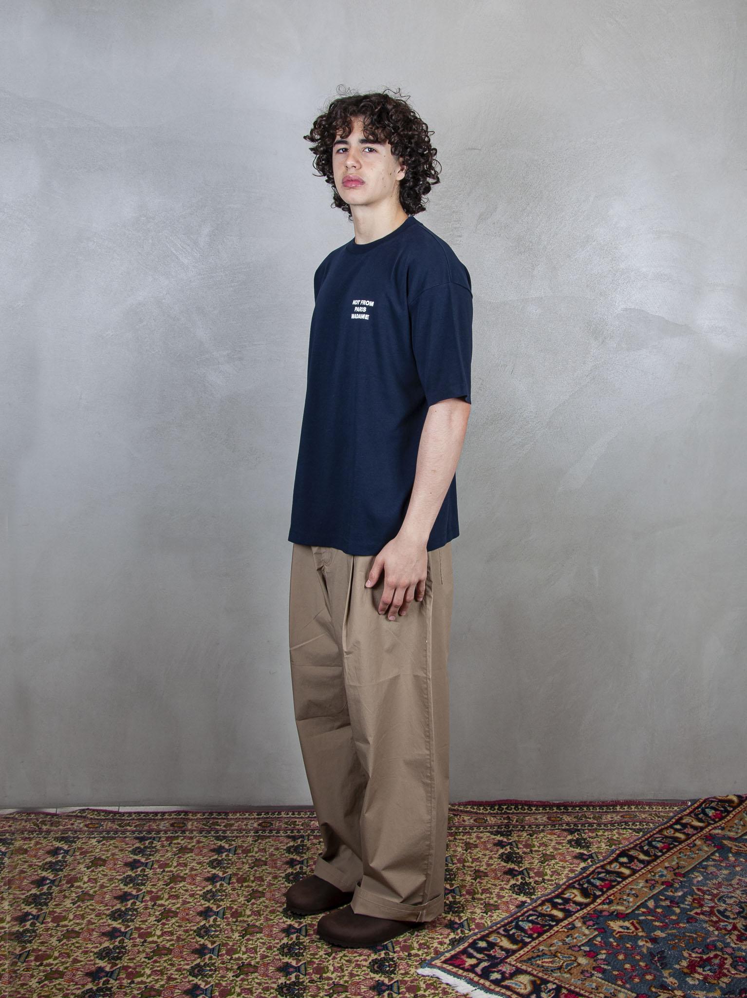 Le T-Shirt Slogan TS203-CO002 NY Drôle De Monsieur 
