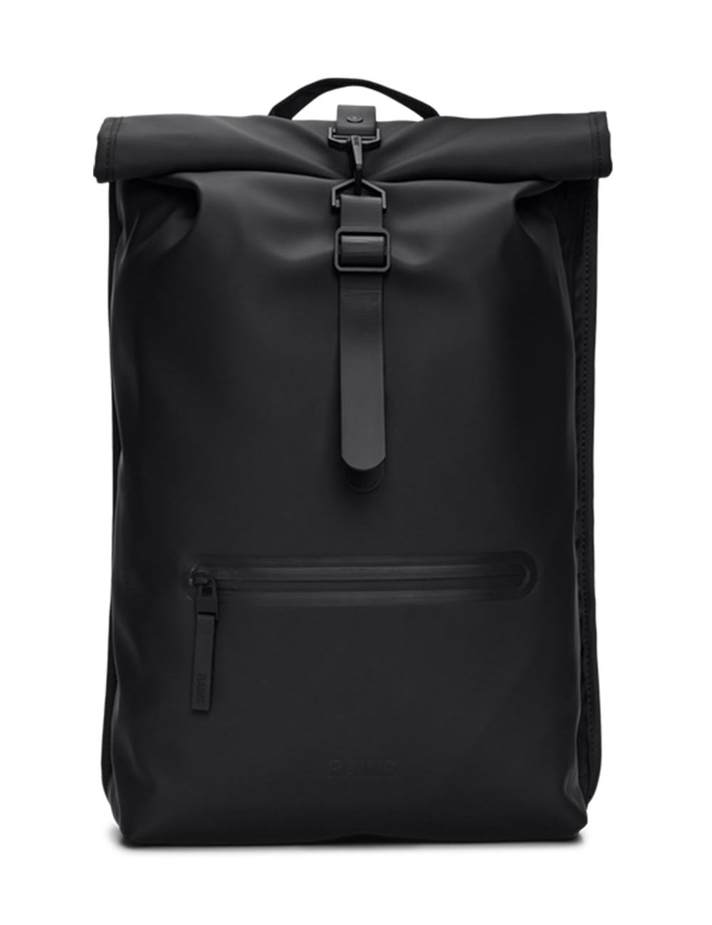 >Rolltop Rucksack ROLLTOP RCKSCK BLACK Rains 