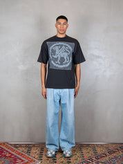 TTT T-Shirt <BR/>Filet Flace tee 13TS002 BLACK TTT 