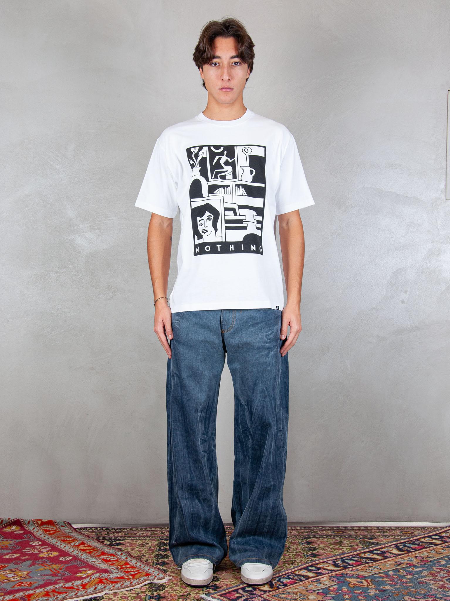 Parra T-shirt Our House tee 54200 WHITE Parra 