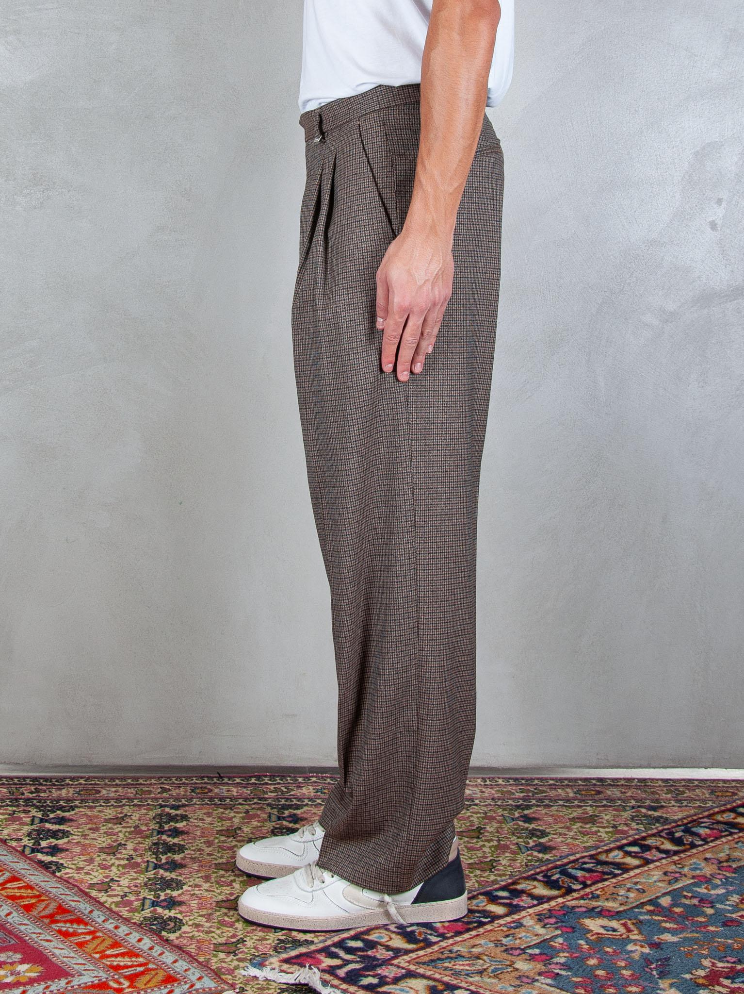 I'M Brian Pantalone 2 pinces Pricipe di Galles PA3504 MORO I'm Brain 