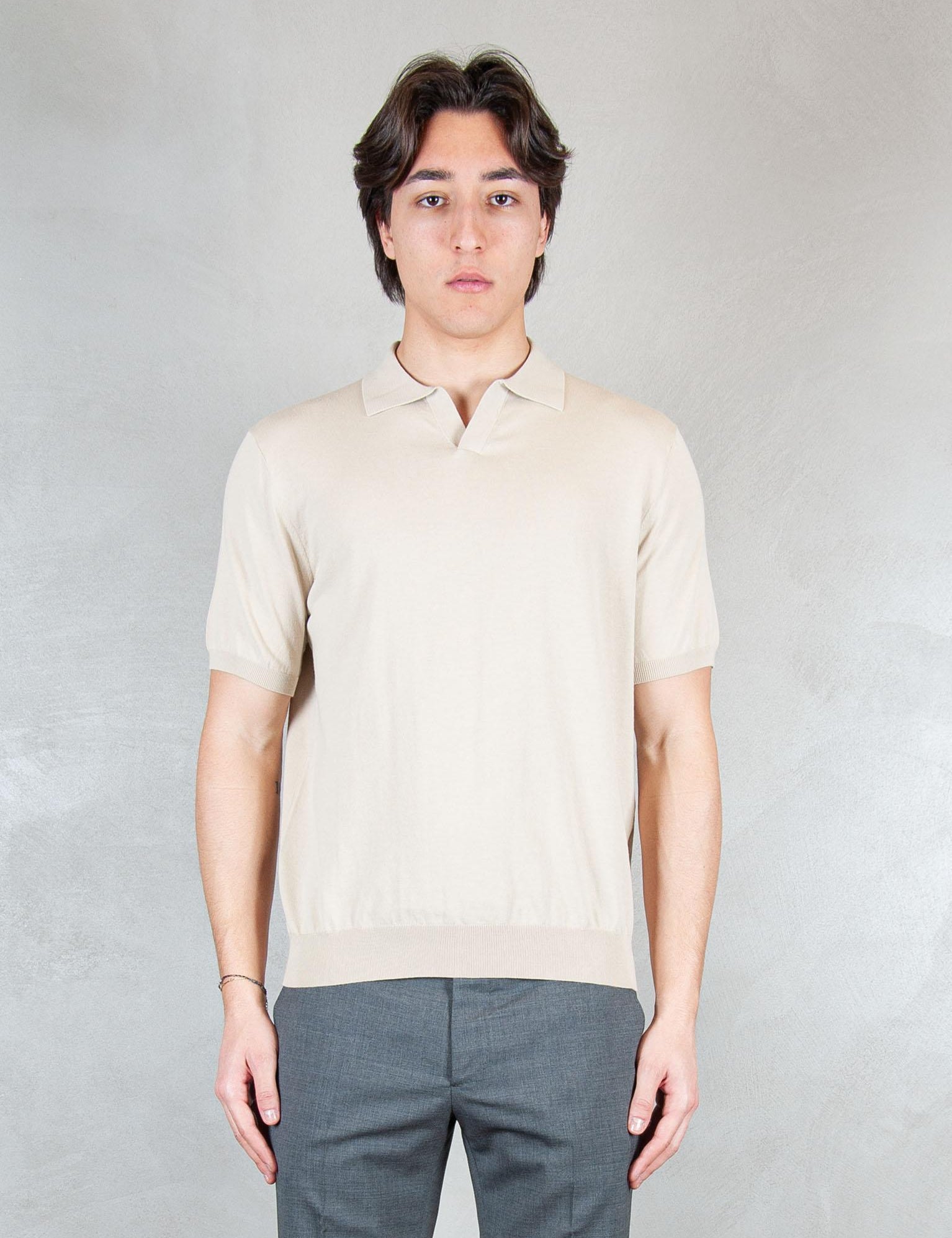 >Polo Capri Cotone Crepe DK17008 SABBIA Raphael - Dkt 