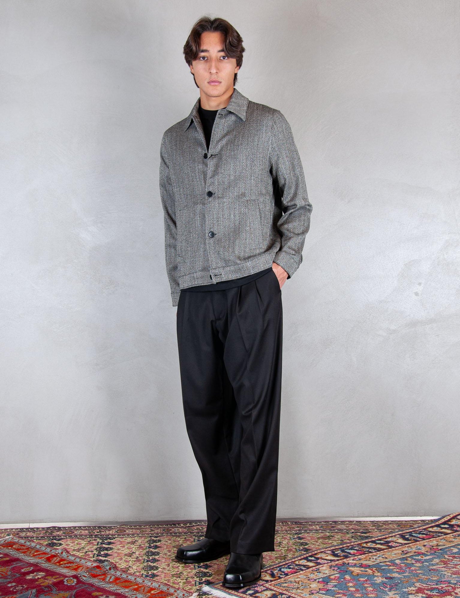 Overshirt CA3448 NERO I'm Brain 