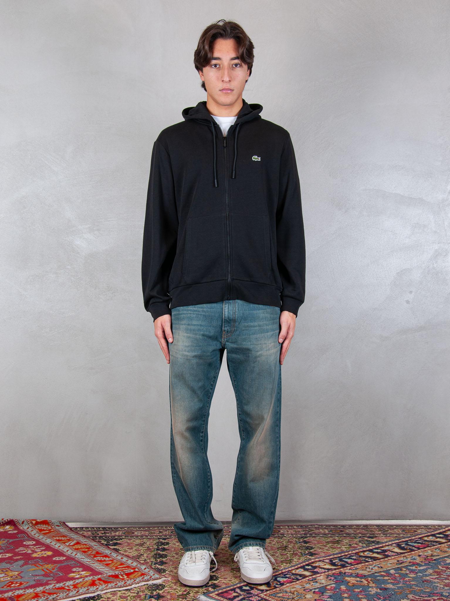 Felpa cappuccio con zip SH9626 031 Lacoste 