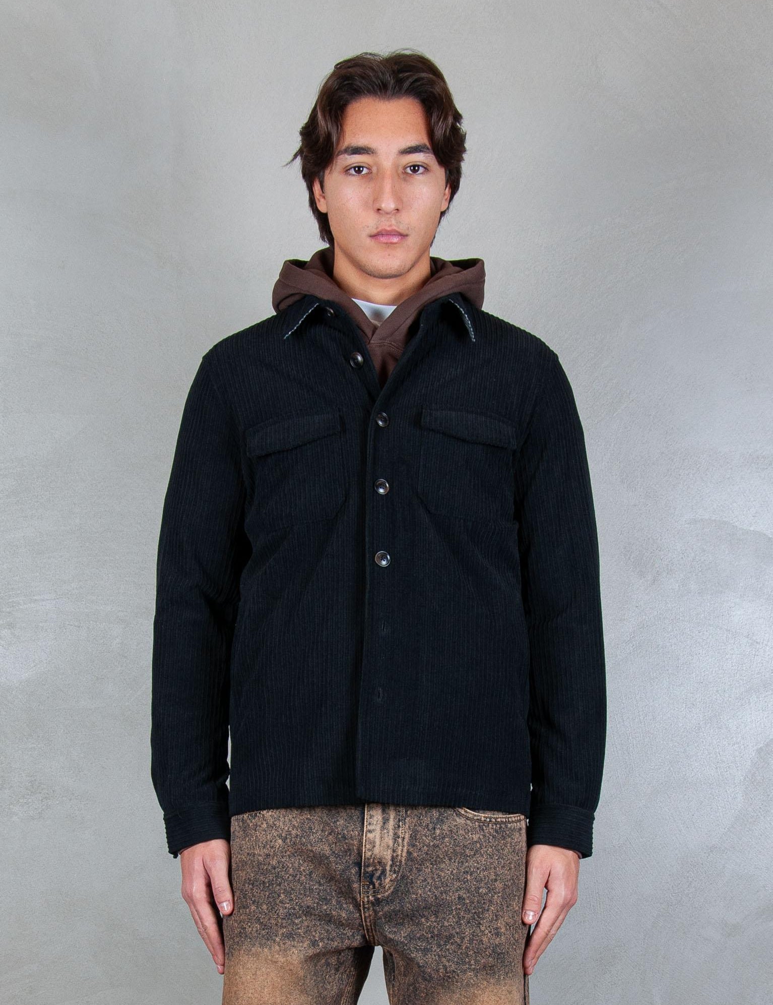 Overshirt costa GBI1067 NERO Seinse 