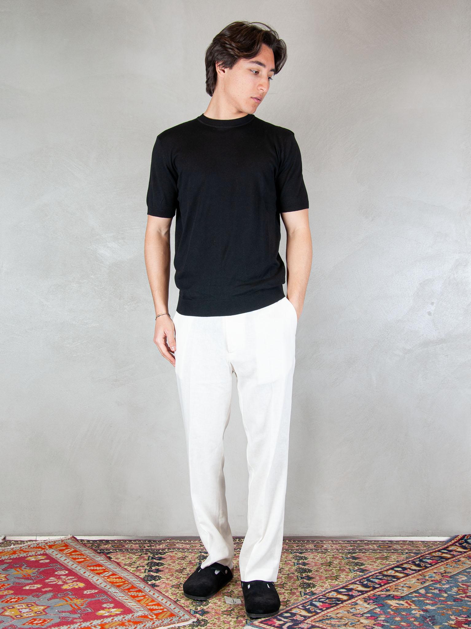 I'M Brian Pantalone Regular Lino PA3703 BIANCO I'm Brian 