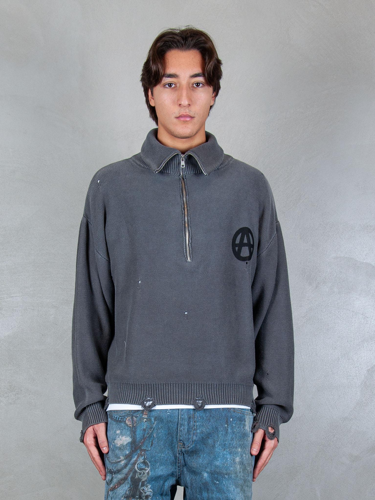 Acupuncture Maglia Anarchy Sweater ANARCHY SWEATER GREY Acupuncture 
