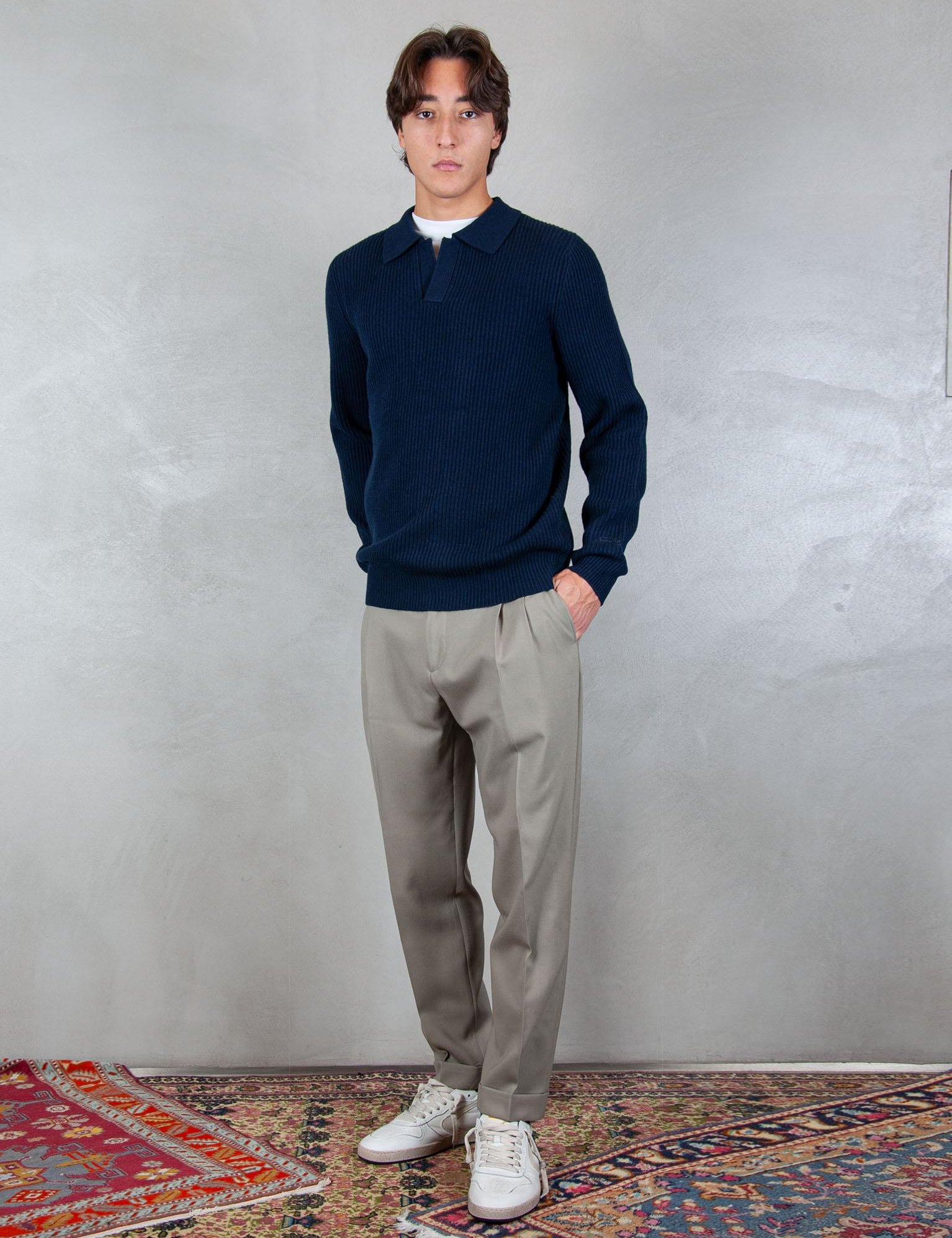 >Downing polo wool DOW0002 00063I MC2 St Barth 