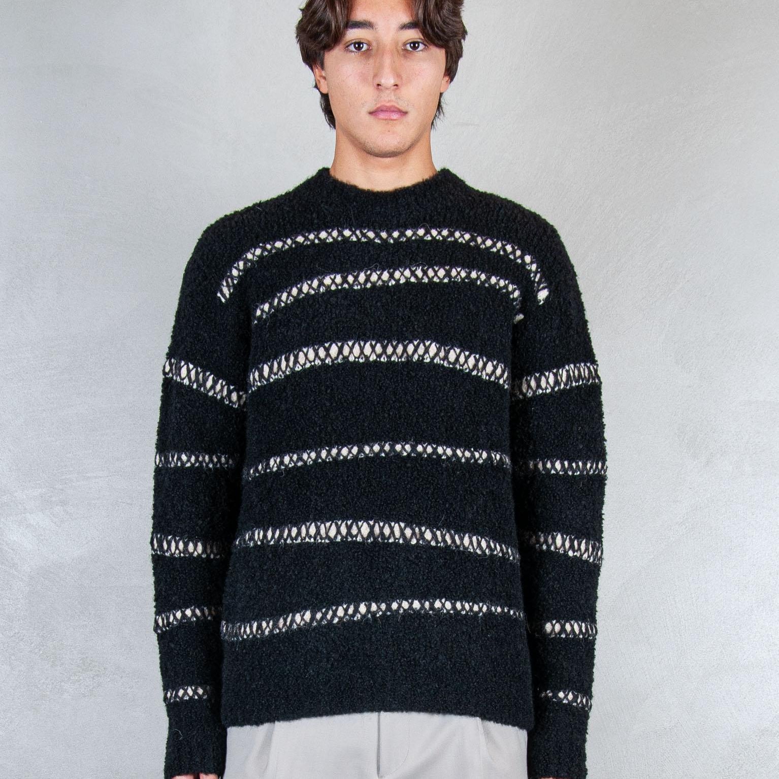 >Maglia girocollo jacquard FU46 03 Atomo Factory 