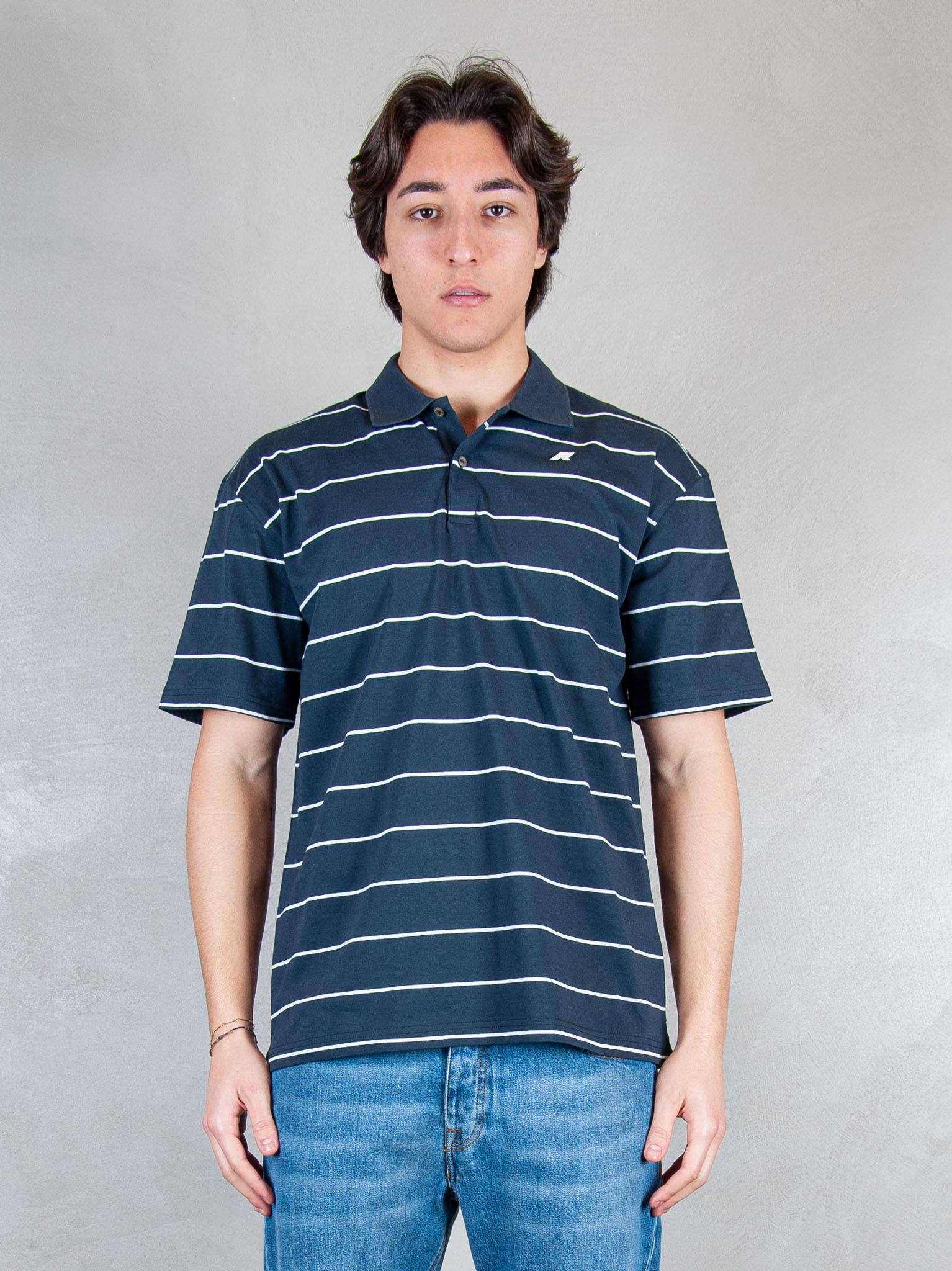 K-Way Polo  Vic millerighe yarn dyed piquè K2145GW ALC K-Way 