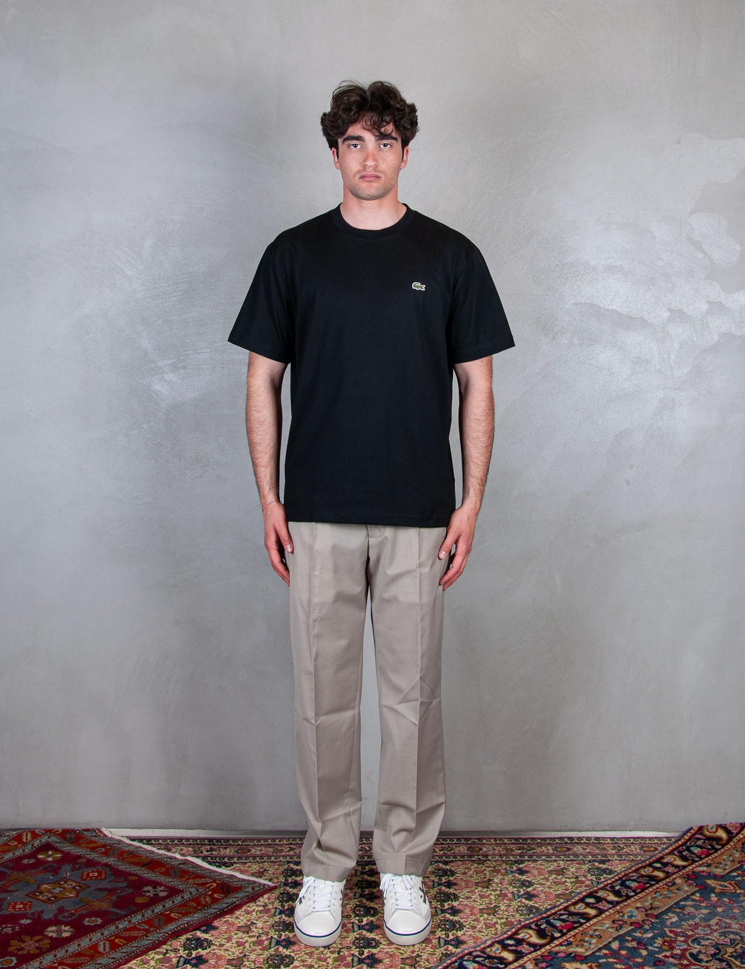 T-Shirt in cotone TH7318 031 Lacoste 
