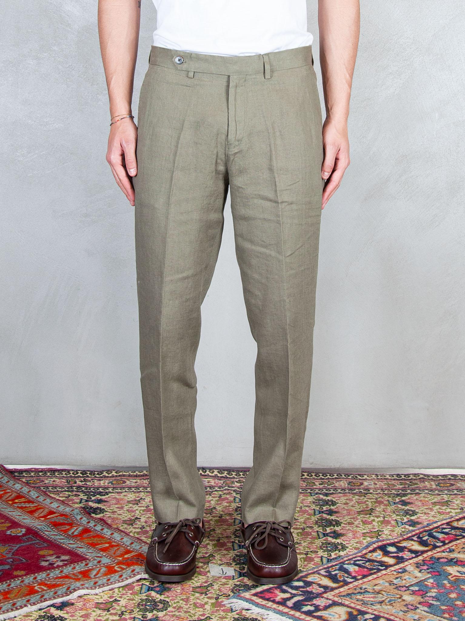 Seinse Pantaloni Lino PSE1523 MILITARE Seinse 