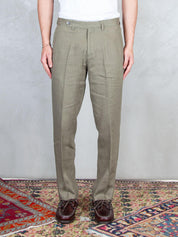 Seinse Pantaloni <BR/>Lino PSE1523 MILITARE Seinse 