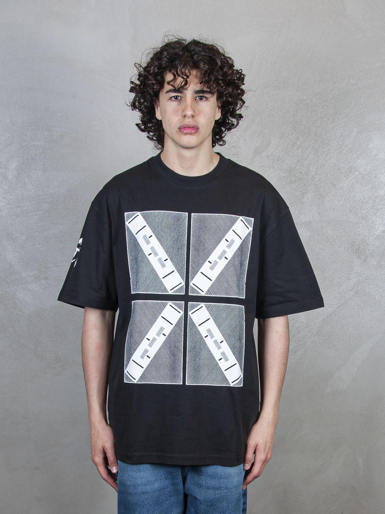 TTT T-Shirt 4 Boxes Cross tee TS011 BLACK TTT 