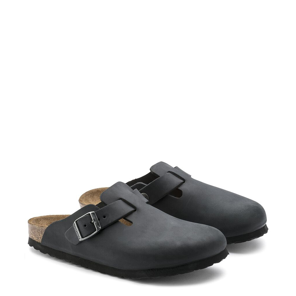 >Boston Oiled Leather BOSTON OILED LEATHER-BLACK Birkenstock 