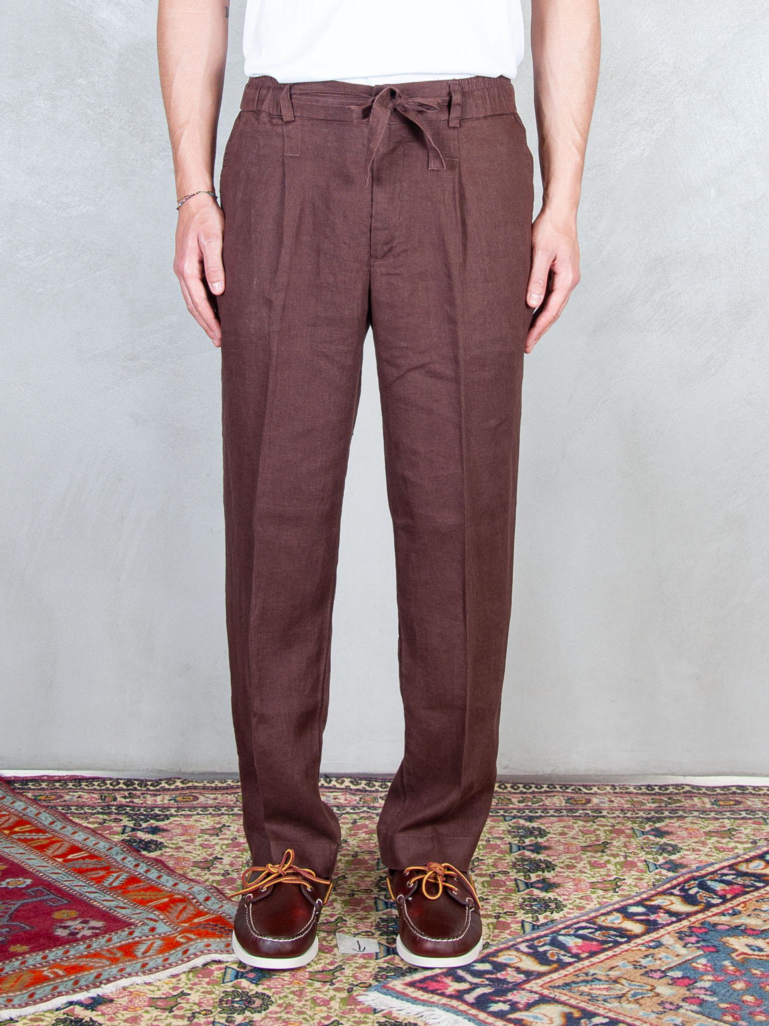 Seinse Pantaloni Coulisse Lino PSE1527 MOKA Seinse 