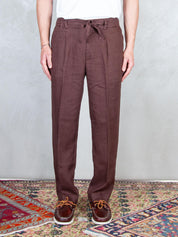 Seinse Pantaloni <BR/>Coulisse Lino PSE1527 MOKA Seinse 