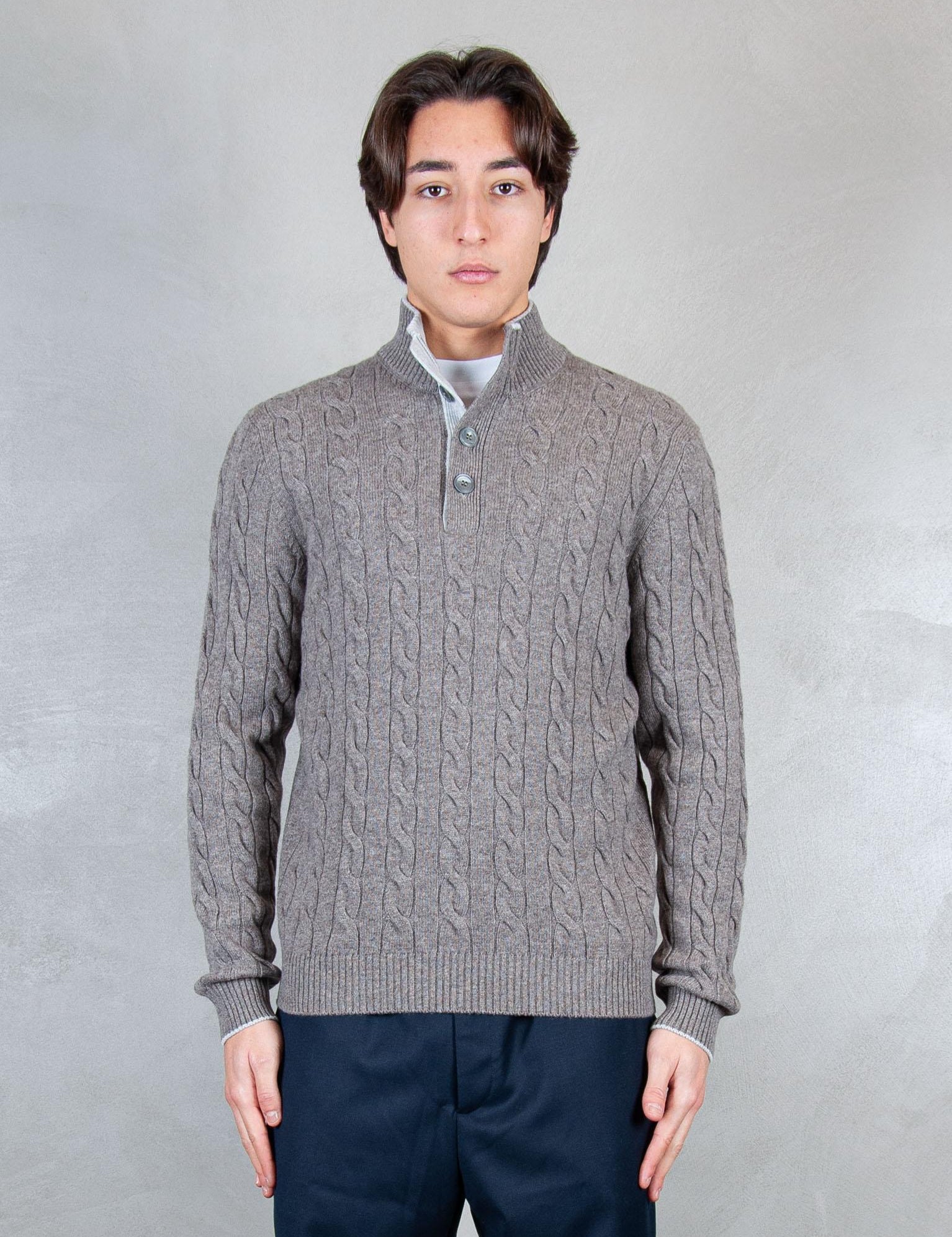 >Lupetto bottoni treccia 23151-19672 039 Raphael - Grnsas 