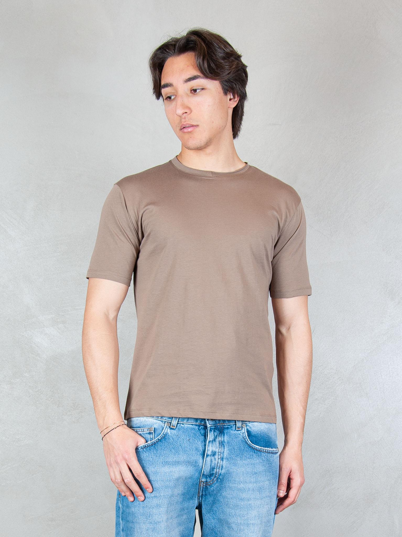 Seinse Tshirt Doppio Collo Taglio Vivo TE3304 FANGO Seinse 