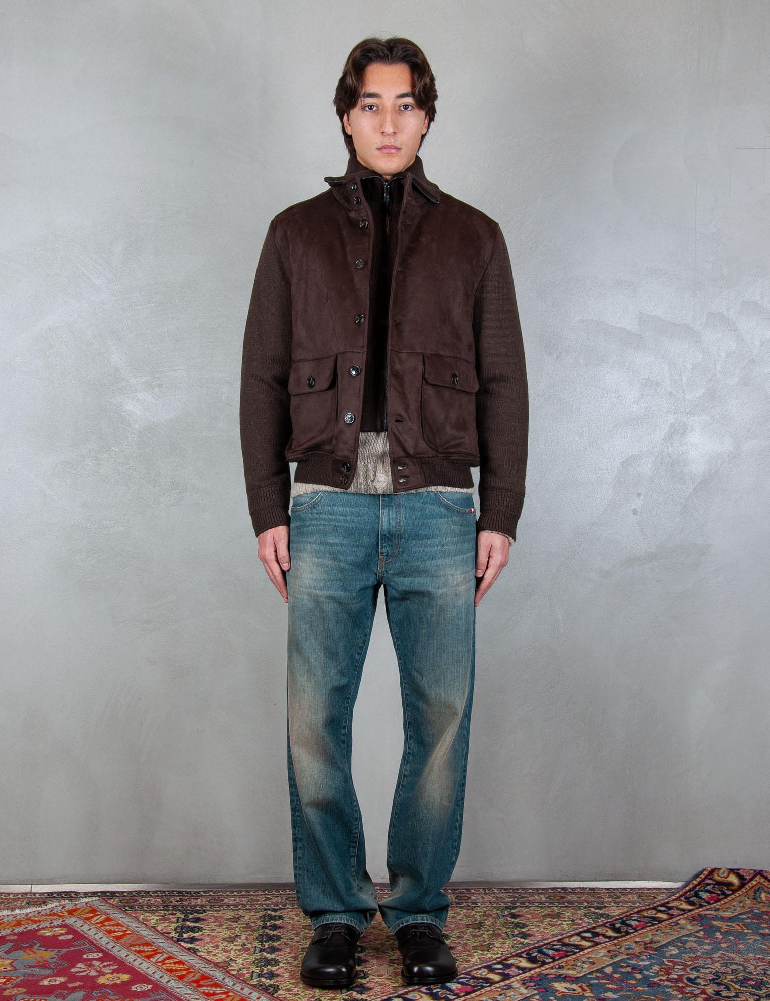 Seinse Giubbotto maniche in maglia GBI1079 MORO Seinse 