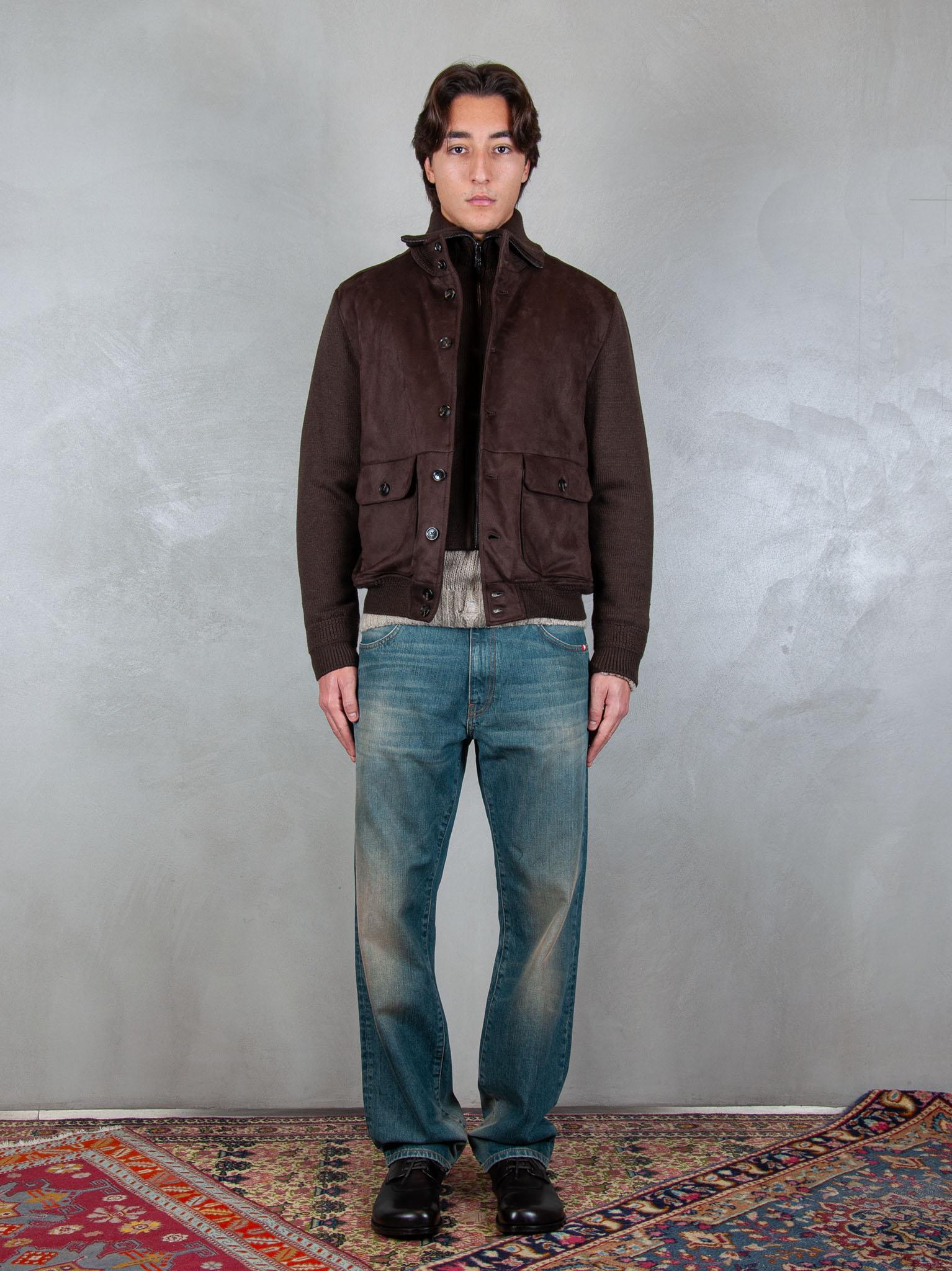 Seinse Giubbotto maniche in maglia GBI1079 MORO Seinse 