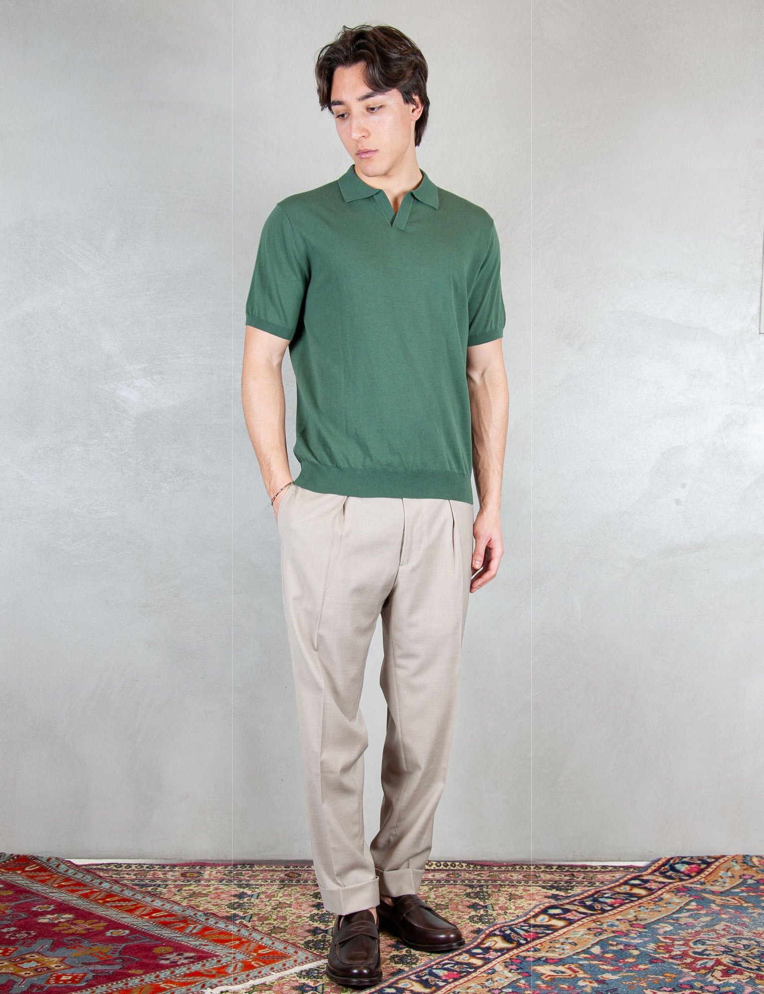 >Polo Capri Cotone Crepe DK17008 FORESTA Raphael - Dkt 