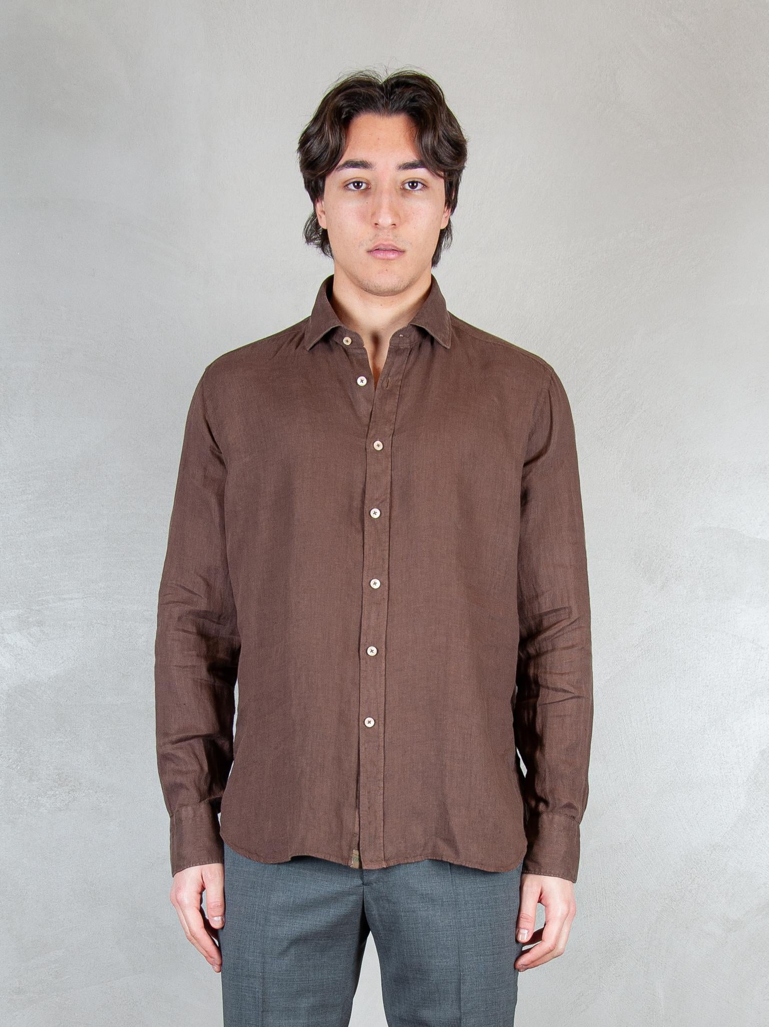 Tintoria Mattei Camicia Lino TNP J66-UR6 Tintoria Mattei 