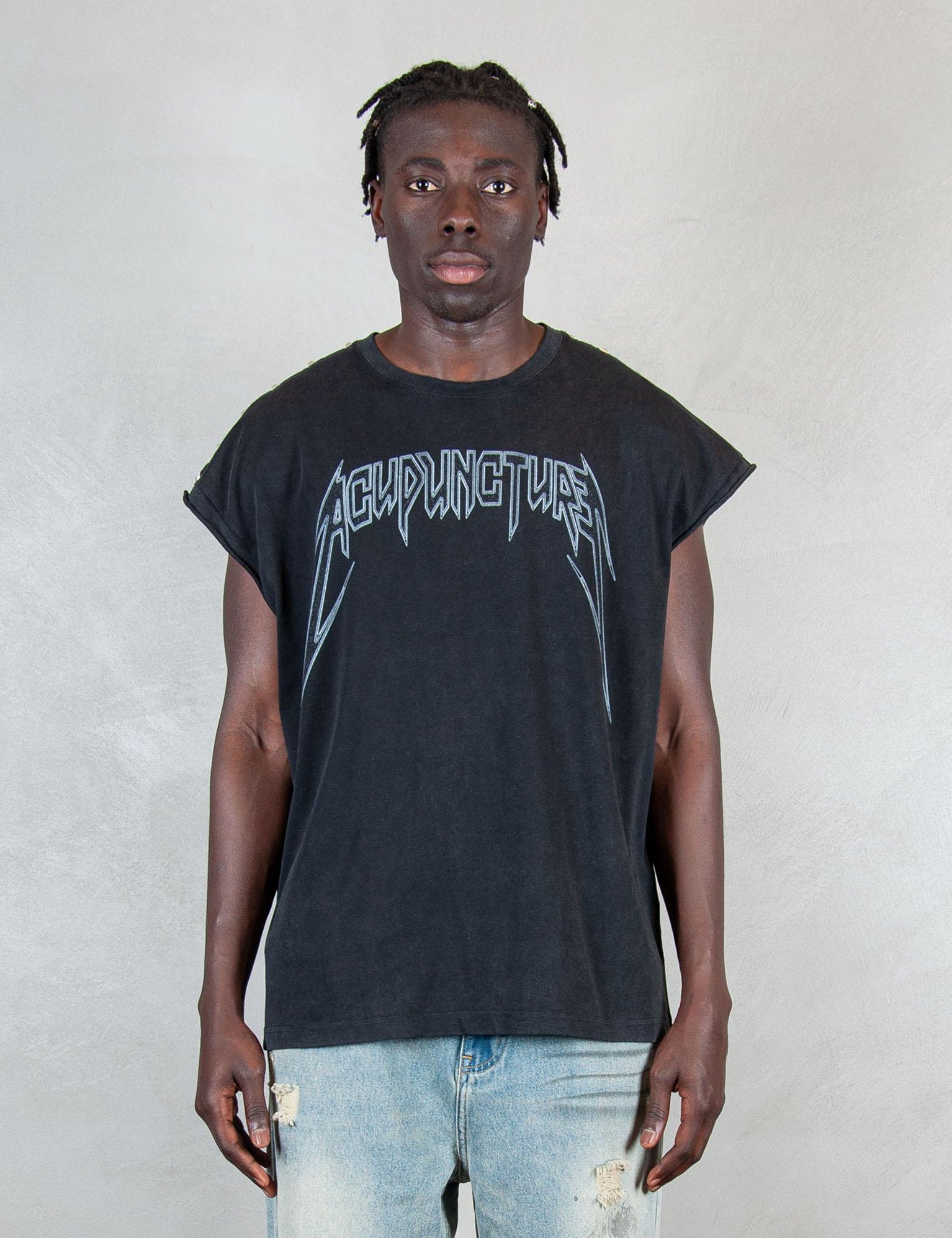 L WASHED BLACK Acupuncture 