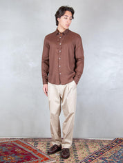 Seinse Camicia <BR/>Lino CE1081 MOKA Seinse 