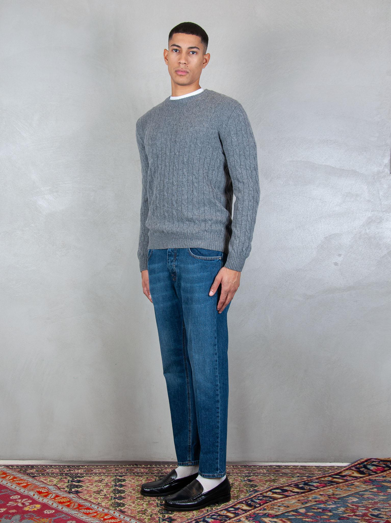 Luigi Gentile Maglia Girocollo Treccia LG1202 04 Luigi Gentile 