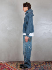 Acupuncture Felpa <BR/>Anarchy Hoodie ANARCHY HOODIE NAVY BLUE Acupuncture 