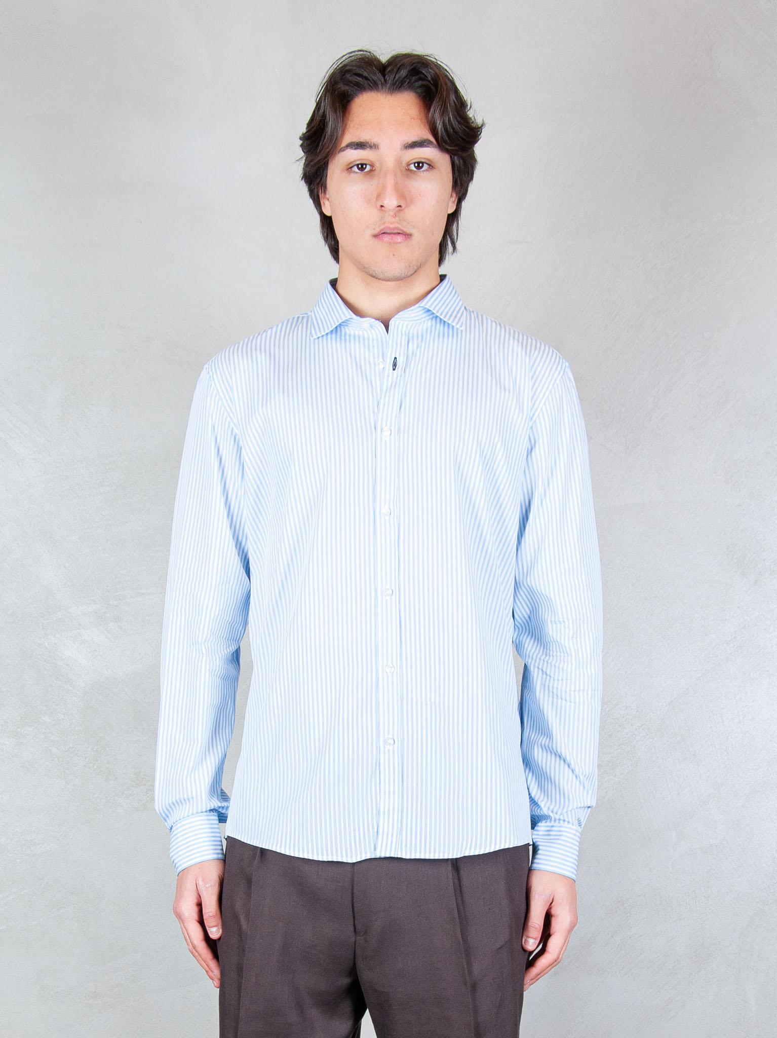 Seinse Camicia Rigato CE1116 CELESTE/BIANCO Seinse 