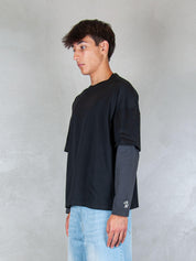 Hi Five T-Shirt <BR/>Double Sleeve DOUBLE SLEEVE NERO Hi Five 