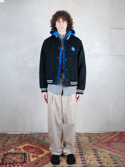 Ader Error Giubbotto <BR/>College Bomber BM42FYJK0504 BK-NOIR Ader Error 