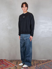 Woc felpa <BR/>Atlanta crewneck SW021FL NERO WOC 