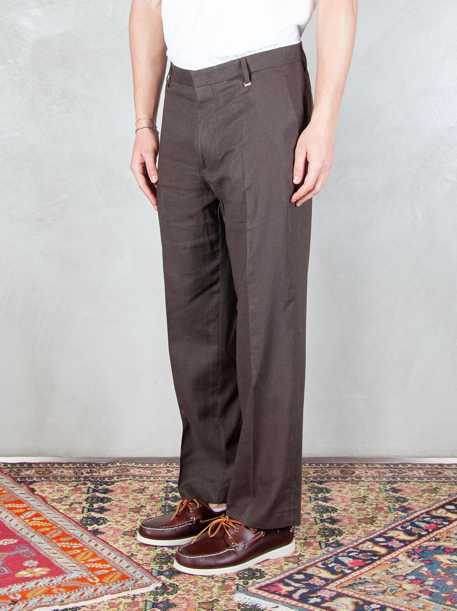 I'M Brian Pantalone Regular Lino PA3703 MORO I'm Brian 