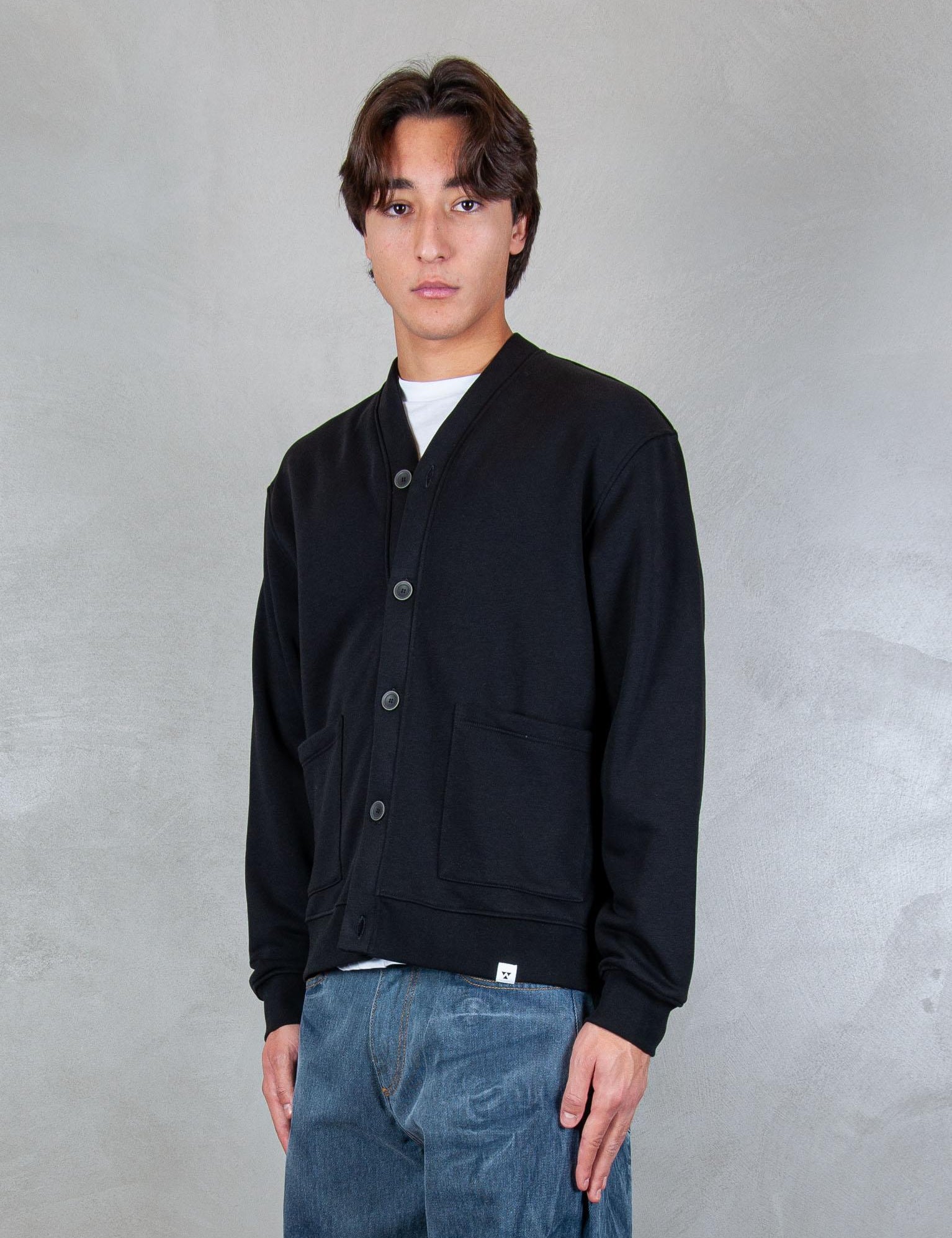 >Seattle cardigan SW026FL NERO WOC 