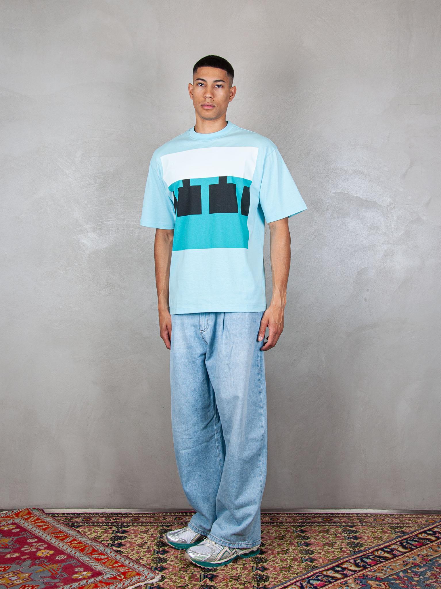 TTT T-Shirt Block Logo 13TS008 BLUE TTT 