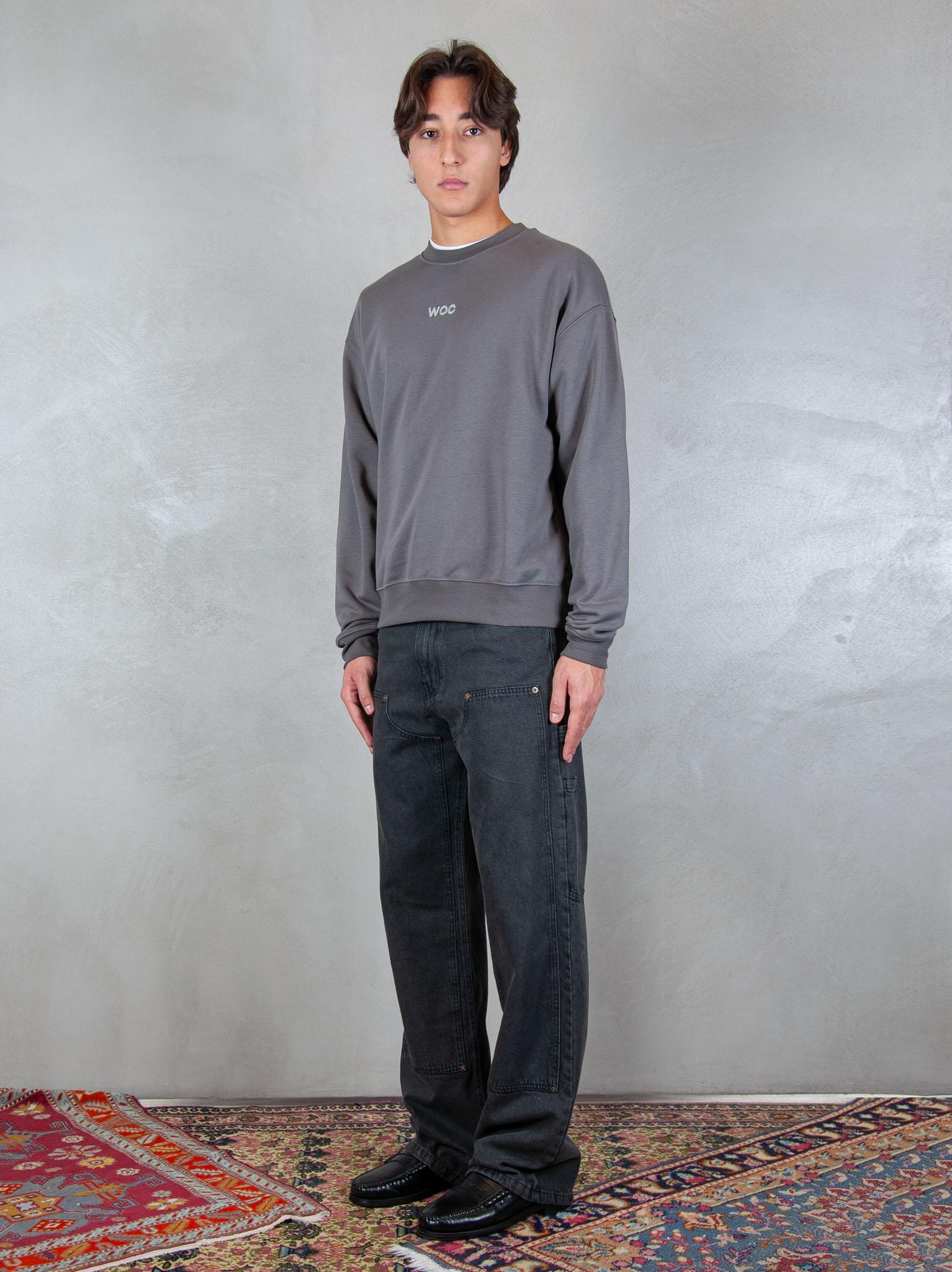 Woc felpa Atlanta crewneck SW021FL GRIGIO WOC 