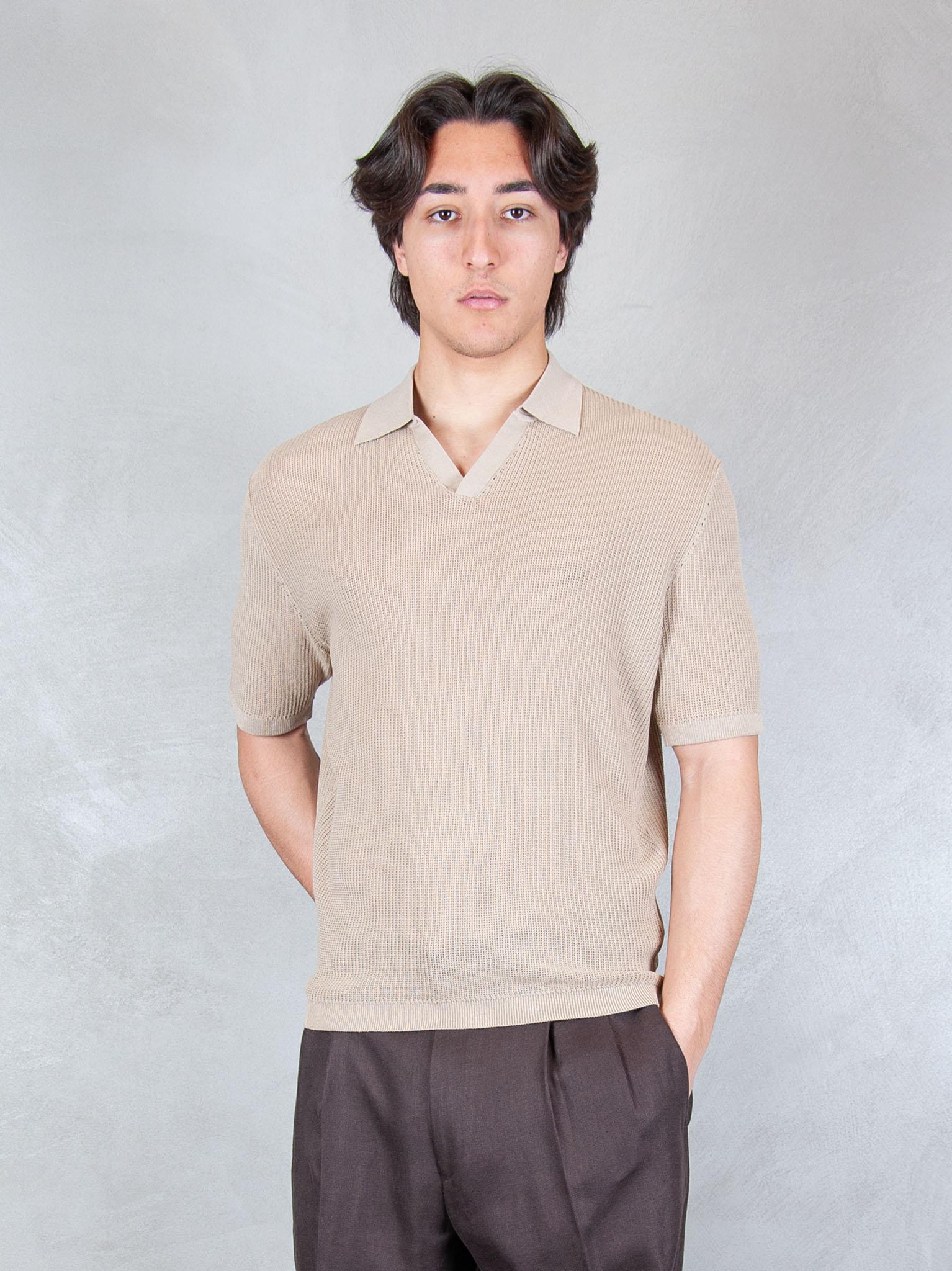 Seinse Maglia Polo Capri Traforata ME3203 BEIGE Seinse 