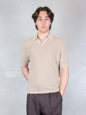 Seinse Maglia <BR/>Polo Capri Traforata ME3203 BEIGE Seinse 