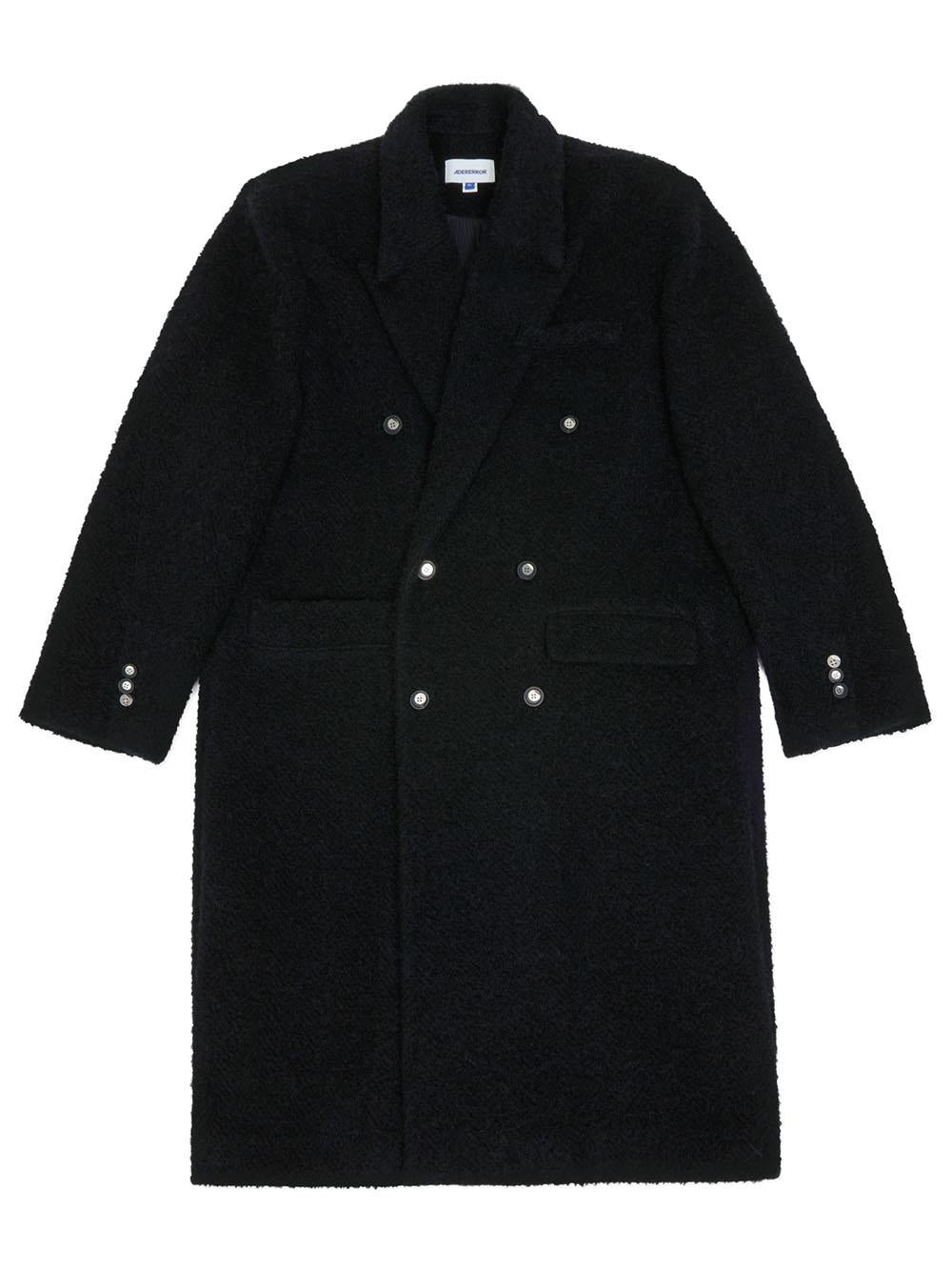 Ader Error Cappotto Oversized Double Breasted Coat BN01FWCT0103 BK-NOIR Ader Error 